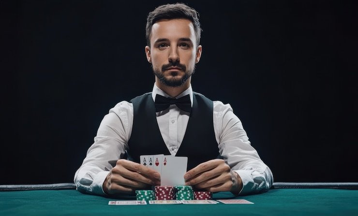 Antarmuka live casino tables dengan dealer asli dan streaming HD dari studio lunaslot
