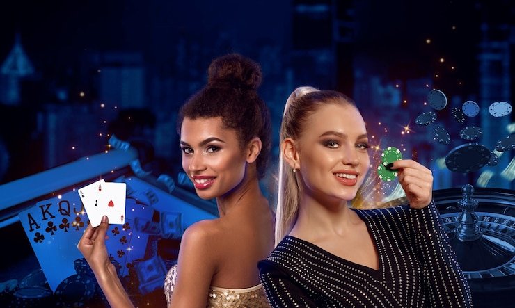 Contoh tata letak kartu dan opsi taruhan di meja Free Bet Blackjack lunaslot